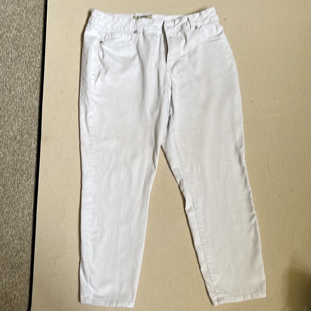 DJEANS NY size 12 twill ankle jeans white - Picture 2 of 2
